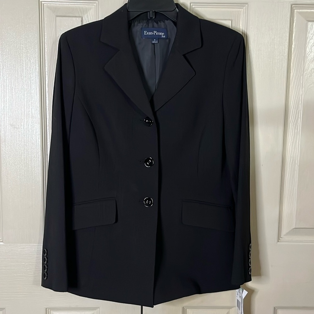 Evan Picone Black Long Sleeve Blazer Nwt! (360T)